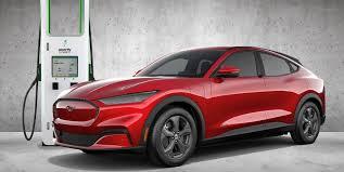 electric car in charging station